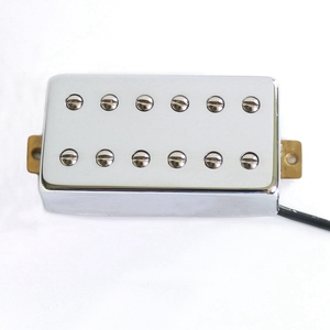 Micros <span class=keywords><strong>humbucker</strong></span> pour guitare LP, modèle DL52, avec 12 vis de réglage pour le poteau, aimant Alnico 5, encapsulés à la cire, couvercle en plastique et laiton, style <span class=keywords><strong>vintage</strong></span> années 60 - Product Image 1