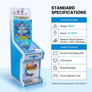 Machine d'arcade commerciale à monnayeur, type flipper, avec écran LCD et jeu <span class=keywords><strong>de</strong></span> rédemption <span class=keywords><strong>de</strong></span> billes, et boîte <span class=keywords><strong>de</strong></span> présentation <span class=keywords><strong>de</strong></span> prix en acrylique - Product Image 6