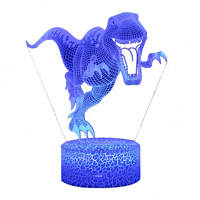 3A batería pequeño enchufe en batería acrílico BTS lámpara de mesa 3D Led noche luz táctil para niños hogar