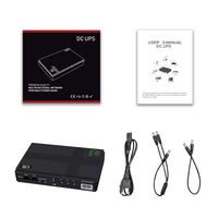 DC UPS Mini dengan baterai Lithium LiFePO4 10000mah, 4 buah 5000mah 20000mah POE24V 36W 9V 3A 12V 3A untuk Router Wifi & Kamera CCTV