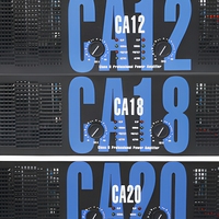 CA12 3U Enceinte passive professionnelle pour DJ, scène, extérieur, 8 Ohm, métal, 2x900W, XLR, pour performance, concert, réunion, KTV