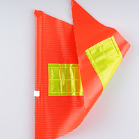 Nouveaux arrivages de couleurs vives symbole d'avertissement Triangle réfléchissant vélo vélo sécurité fanion drapeaux pour vélo pour enfants