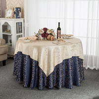 Nappe de mariage Beige sans plis, nappe ronde en Satin de Polyester à Double couche pour événements, décor de Table Jacquard de haute qualité