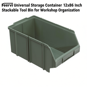 Contenedor de Almacenamiento Universal Fervi de 12x8x6 Pulgadas, Apilable, para Organización de Taller - Product Image 2