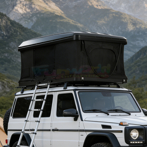 Carpa de techo rígida de ABS para 4 estaciones, con bolsa para zapatos, para camping, con apertura lateral. - Product Image 2