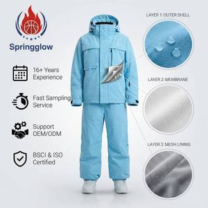 Combinaison de ski pour homme OEM ODM, imperméable, respirante, isolée, veste de snowboard, <span class=keywords><strong>pantalon</strong></span> de ski, vêtements de ski, fabricant sur mesure, usine - Product Image 2