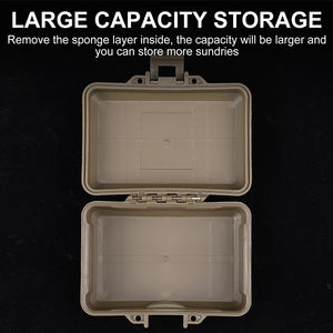Boîte <span class=keywords><strong>de</strong></span> rangement antichoc pour l'extérieur, 4,9*3,1 pouces, boîte à outils anti-poussière doublée <span class=keywords><strong>de</strong></span> coton à carreaux pour accessoires <span class=keywords><strong>de</strong></span> <span class=keywords><strong>chasse</strong></span> - Product Image 4
