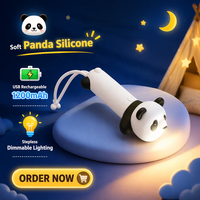 Lampe torche USB rechargeable en silicone pour bébé, petite, puissante, cadeau, lampes de poche LED rechargeables pour enfants