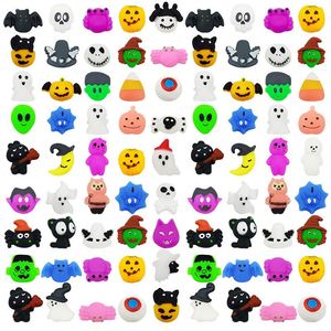 Cadeaux personnalisés en TPR style dumpling pour Halloween, jouets anti-stress pour la décompression, adorables dumplings citrouille et fantôme - Product Image 2