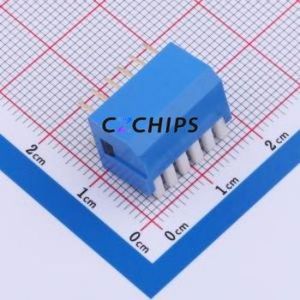 DP-06-B-T DIP Switch Through hole Component (THT) Switch Piano Key Single Pole Single Throw 6 2.54mm - Product Image 2