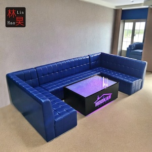 Muebles de salón en forma de U para club nocturno, asiento personalizado en forma de L para cabina de restaurante, foshán - Product Image 2