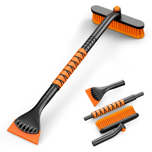 Lanbowang Snow Brush Aluminum Alloy Telescopic Handle Ice Scraper For Car Winter Snow Removal Tool - Product Image 5