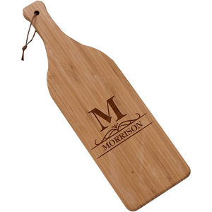 Tagliere in Legno di Acacia a Forma di Bottiglia di Birra o Vino, Vassoio per Salumi in Bambù, Piatto per Formaggi, Decorazione per Cucina e Regalo - Product Image 3