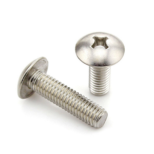 Tornillo de máquina de cabeza alomada de acero inoxidable de alta calidad, tornillo de rosca personalizada, fijaciones con longitud en pulgadas - Product Image 2