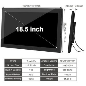Linux hệ thống <span class=keywords><strong>Android</strong></span> 10 điểm công nghiệp điện dung mở khung 1920*1080 18.5 inch FHD LCD cảm ứng màn hình - Product Image 6