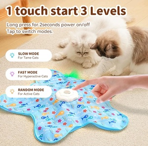 Juguete Eléctrico Giratorio para Gatos con Sonido y Diseño de Caza, Juguete Interactivo Automático para Gatos y Perros para Aliviar el Aburrimiento - Product Image 1