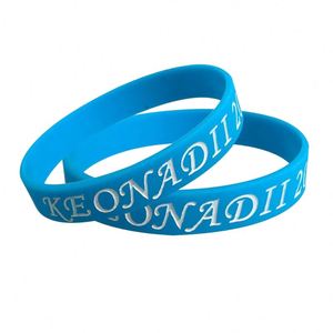Bracelets en silicone écologiques promotionnels QM, gravés, multicolores, pour événements, impression personnalisée, décoration de bars et de concerts - Product Image 2