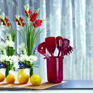 Bán Buôn Cao Cấp Nhiệt Nhựa Melamine Rắn Màu Tùy Chỉnh Thiết Kế Đồ Dùng Nhà Bếp Phụ Kiện Nấu Ăn Set Dụng Cụ Nhà Bếp Đồ Dùng - Product Image 3