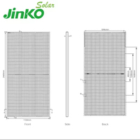 Panneau solaire bifacial à double vitrage PERC demi-cellule de type N Tiger Neo de haute qualité 66HL5-BDV 700W-720W Prix usine