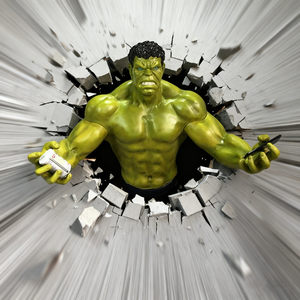 Estatua <span class=keywords><strong>de</strong></span> <span class=keywords><strong>Hulk</strong></span> <span class=keywords><strong>de</strong></span> Tamaño Real, Escultura <span class=keywords><strong>de</strong></span> Superhéroe 3D para Romper Paredes, Decoración <span class=keywords><strong>de</strong></span> Pared para Gimnasios, Clubes Deportivos y Espacios Deportivos - Product Image 2