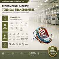 Transformateur de puissance toroïdal monophasé 50W-5000W 110V/120V, compteur de tension de bobine 10kVA, en cuivre pour utilisation haute fréquence
