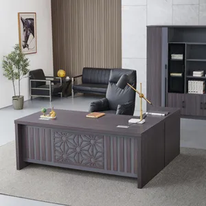 High End Luxury Commercial Office Furniture L Shape Home Executive Boss Office Desk