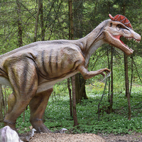 HT-029 Dinosaurus Animatronik Brachiosaurus Ukuran Asli Realistis dengan Suara dan Gerakan untuk Taman Hiburan
