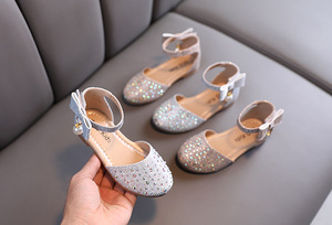 New Arrivals Princess <b>Shoes</b> <b>Soft</b> Sole Bling Sandals for Children Little Girl Crystal <b>Shoes</b> Summer - Product Image 5