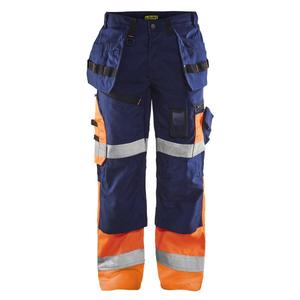 BLAKLADER - 150818608953D88 <b>Hi</b>-<b>Vis</b> <b>trousers</b> X1500 Navy blue/<b>Orange</b> - EAN 7330509387689 <b>HI</b>-<b>VIS</b> WORKWEAR - Product Image 1