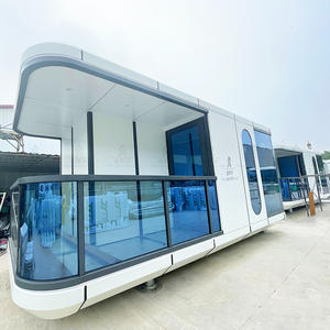 Maison de vacances de campagne, bâtiment modulaire en conteneur à faible coût, style simple, capsule spatiale, B&B mobile - Product Image 4