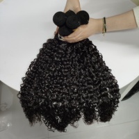 Lots de cheveux humains de qualité supérieure en gros, boucles pixie, donneur unique, cheveux vierges, double trame, boucles pixie vietnamiennes