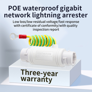 Protecteur de surtension étanche POE Gigabit RJ45 pour système de vidéosurveillance extérieur 12-57V 5KA Ethernet 10/100/1000Mbps Commutateurs réseau POE - Product Image 3