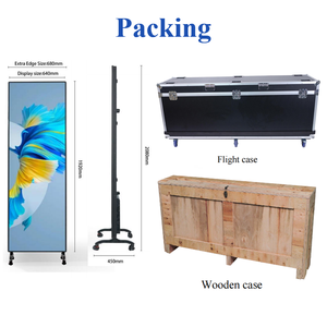 Écran LED mobile intelligent d'intérieur P1.86 <span class=keywords><strong>en</strong></span> aluminium, vente directe d'usine, autoportant pour centres commerciaux - Product Image 2