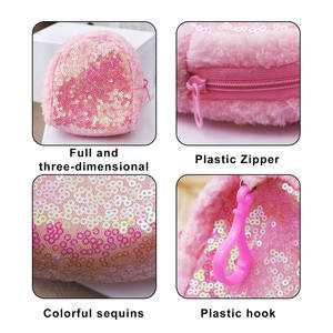 Monedero de Felpa de Alta Calidad, Diseño de Dibujos Animados, Bonito, Portátil, con Cremallera, Multicolor, Llavero, Bolsa de Almacenamiento, Colgante para Mochila, Unisex, para Regalo - Product Image 3