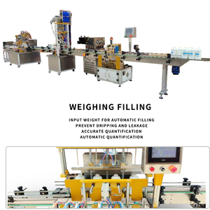 Tuyến tính 5-gallon chai tự động làm đầy chất lỏng máy 100-5000ml vít nắp niêm phong và ghi nhãn máy dây chuyền lắp ráp - Product Image 2