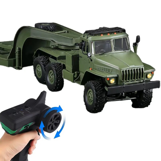 B36-3 Ural 6WD Electric Toy Truck 2.4G 4-Channel Remote Control 20M Range On-road Rock Track Vehicle 1:16 Scale