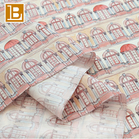 Tissu 100% coton personnalisé avec impression numérique BILU 80S, motifs arches coloniales