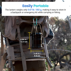 Linterna LED Plegable para Camping, Recargable por USB y Energía <span class=keywords><strong>Solar</strong></span>, Impermeable, Luz de Emergencia para Senderismo al Aire Libre, Cortes de Energía por Huracanes - Product Image 5