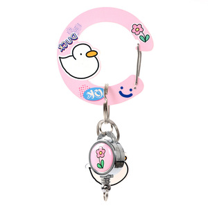 Custom Kpop Holographic Eco-friendly Acrylic Adjustable Double Sided Carabiner Keyring Promotional Keychains Carabiners Custom
