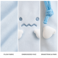Pochette à cordon en polyester Monster Plush, sac de rangement portable pour bureau