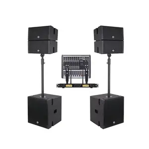 Morin High-Fidelity Modular Line Array Speaker 2400W Power Adjustable Reverb Neodymium Drivers for Parties and Live Performances