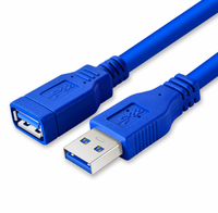 USB 3.0 Verlängerungskabel Typ A Stecker auf Buchse USB-Verlängerung Schnelle Datenübertragung Kompatibel mit PC, Laptop, Tastatur, USB-Stick