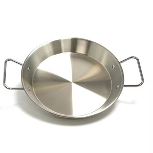 Sartén Redonda <span class=keywords><strong>para</strong></span> Cocina al Aire Libre, Sartén <span class=keywords><strong>para</strong></span> Freír, Parrilla Española <span class=keywords><strong>para</strong></span> Mariscos, Sartén <span class=keywords><strong>para</strong></span> <span class=keywords><strong>Paella</strong></span> de Acero Inoxidable - Product Image 2