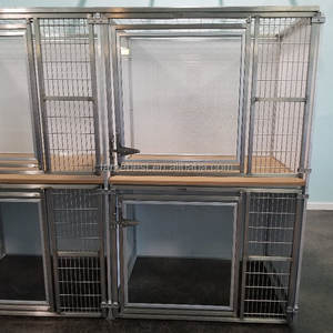 Cuccia per animali domestici in rete di peluche quadrata con Design in metallo in acciaio inossidabile con cuscino wc kandang anjing cucce per cani di grandi dimensioni all'aperto - Product Image 5