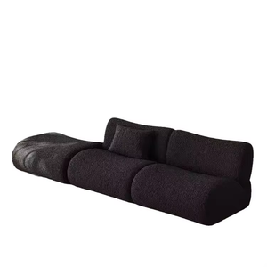 โซฟาอัดสูงสำหรับห้องนั่งเล่นแบบยืนไม่เรียบการผสมผสานระหว่างโซฟาผ้าแบบแยกส่วนสไตล์ย้อนยุค - Product Image 6