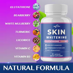 Oem Odm Private Label Beste Huid <span class=keywords><strong>Whitening</strong></span> Supplement L-Glutathion Capsules Pillen Softgels Vitamine Collageen Voor Donkere Huid - Product Image 2