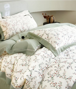 Set di biancheria da letto in 4 pezzi Lyocell opulento: lenzuola stampate Ultra morbide, atmosfera di seta ecologica, Design squisito per un Comfort di lusso - Product Image 6