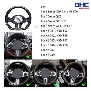 <span class=keywords><strong>Volant</strong></span> sport en fibre de carbone véritable pour <span class=keywords><strong>BMW</strong></span> M5 G30 G31 G38 G32 G11 G12 G16 M8 G06 G01 G06 G07 F90 X3M avec fonction chauffante - Stock USA - Product Image 6