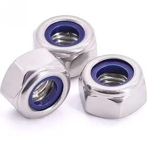 Meilleurs fixations THV DIN 985/ISO 10511 A2 en acier inoxydable nickelé, usinées par CNC, écrou hexagonal standard, anti-vibration, pour l'exploitation minière - Product Image 2