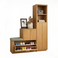 Armoire de rangement multifonctionnelle moderne en bois massif pour salon, durable, écologique, grande capacité, meubles pour la maison